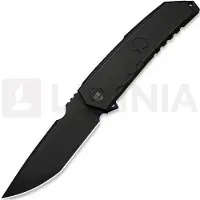 We Knife Navaja Capstan, Black Titanium, Black Stonewash