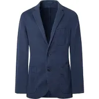 Hackett London para hombre. HM443065 Chaqueta Gmd Soft Str Twill Cc marino (42/32), Casual, Lyocell, outlet 2026.