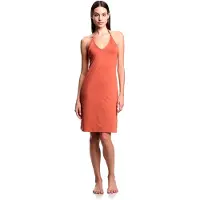 Emporio Armani para mujer. EW004085_AF20255 Vestido Beach marrón rojizo (L), Casual, Poliamida, Sin mangas / Tirantes, outlet