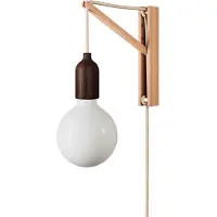 Creative Cables Lámpara De Pared Wooden W/plug