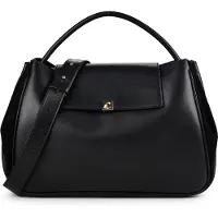 Coccinelle Pansy Bolsa de hombro Piel natural 34 cm negro