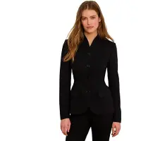 Ralph Lauren para mujer. 200B24032002 Americana de crepé de lana y elástico negro (46), Casual, Clásico, outlet 2