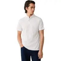 Hackett London para hombre. HM5600197 polo jersey manga corta fit clásico blanco roto (L), Casual, Algodón, outlet 2026.