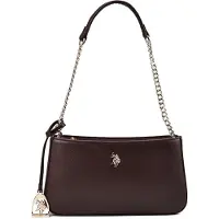 U.S. POLO ASSN. Bolso de hombro 'JONES S.' marrón oscuro