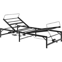 Syfax Estructura de cama ajustable eléctricamente, color negro, 90 x 190 cm, acero