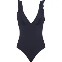 SEA LEVEL Traje de baño 'Frill Essentials' azul oscuro