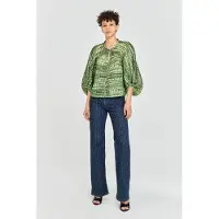 Baum und pferdgarten Martha Blouse Green Reptile Talla: 38 | Manga Larga Outlet | Mujer | Verde
