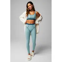 Fabletics Waffle Legging Arctic Wave/midnight Wave Talla: S REG | Leotardos Outlet | Mujer