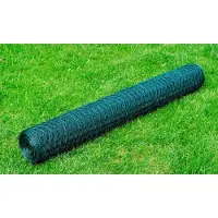 vidaXL Valla de alambre con revestimiento de PVC, 25x1 metro, color verde
