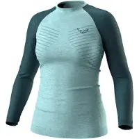 Dynafit - Women's Tour Light Merino L/S Tee - Ropa interior merino size XL, azul/turquesa