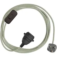 Creative Cables Portalámparas Con Cable Snakebis Zig-zag Shade Ready E14