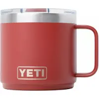 Yeti Rambler Stackable Mug 2.0 14oz Mag Slider Lid, Stag Red, Taza apilable con tapa, 414 ml