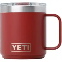 Yeti Rambler Stackable Mug 2.0 10oz Mag Slider Lid, Stag Red, Taza apilable con tapa, 295 ml