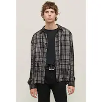 John Varvatos Over Shirt With Straight Bottom Hem , Horn Buttons Black Talla: S | Camisas Casuales Outlet | Hombre | Negro