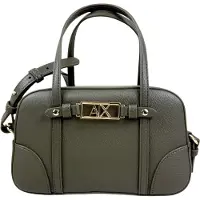 Armani Exchange para mujer. XW002611AF15632U7043 Bolso Boston verde (OSFA), Casual, Poliéster, outlet 2026.