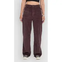 Volcom - Pantalones Mujer - Weellow II Corduroy Pant W Raisin para Mujer de Algodón - Talla 25 US - Burdeos