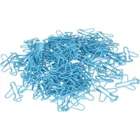 Gistuch 100 clips para papel en forma de avión, color azul, diseño delicado. Ideales como marcadores de página para invitaciones de fiestas, cuadernos, etc