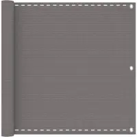 Syfax Pantalla de Balcón Rectangular 120 x 600 cm HDPE y aluminio