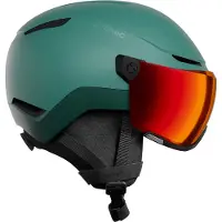 Atomic - Cascos esquís hombre - Revent Visor Stereo Silver Pine - Talla 59-63 cm - Verde