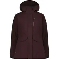 CMP - Women's Long Jacket Fix Hood 36W0686 - Chaqueta de invierno size 40, marrón