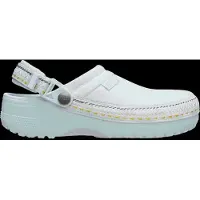 Crocs - Classic Crafted Vegan Suede Stitch - Sandalias size M6 / W8, gris