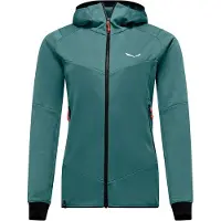 Salewa - Women's Sella Crevasse Hooded Jacket - Forro polar size 36, turquesa