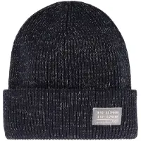 Maximo - Kid's Rippen Beanie m. Umschlag - Gorro size 55-57 cm, negro