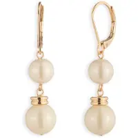 Ralph Lauren Pendientes 'LINDELLA' oro / blanco perla