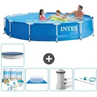 Intex Piscina de estructura redonda - 366 x 76 cm - 6 piezas - Modelo S20431