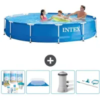 Intex Piscina inflable rectangular - 366 x 76 cm - de 5 piezas - modelo S21007