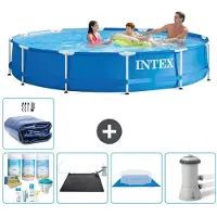Intex Piscina de estructura redonda - 366 x 76 cm - 6 piezas - Modelo S20440