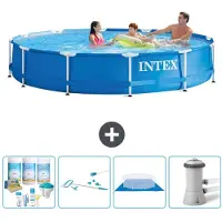 Intex Piscina inflable rectangular - 366 x 76 cm - de 5 piezas - modelo S21008