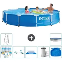Intex Piscina de estructura redonda - 366 x 76 cm - 8 piezas - Modelo S20436