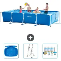 Intex Piscina rectangular de estructura - 450 x 220 x 84 cm - De 4 piezas - Modelo S22363