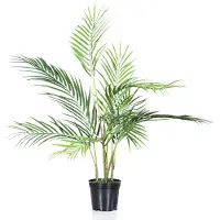 Spetebo 3.08 Planta artificial "Chico Palme" en maceta negra, aproximadamente 75 cm de altura