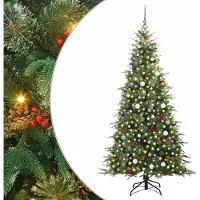 Syfax Árbol de Navidad artificial con ramas articuladas Verde 210 cm