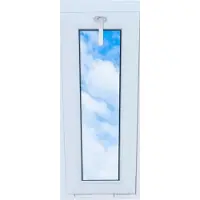 LORAC Ventana de PVC blanca, abatible, de 40 x 100 mm, nueva, de 400 x 1000 mm, con doble acristalamiento, abatible