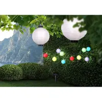 Globo Lighting Lámpara solar tipo globo, de plástico, multicolor, con 10 LEDs; modelo 33971