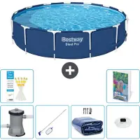Bestway Steel Pro, piscina redonda - 396 x 84 cm - de 5 piezas, modelo S305