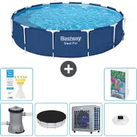 Bestway Steel Pro, piscina redonda - 396 x 84 cm - de 5 piezas, modelo S175