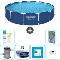 Bestway Steel Pro, piscina redonda - 396 x 84 cm - de 5 piezas, modelo S326