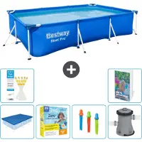 Bestway Steel Pro, rectangular, 300x201x66 cm, de 5 piezas, modelo S57