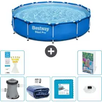 Bestway Steel Pro, piscina redonda - 366 x 76 cm - de 5 piezas, modelo S326