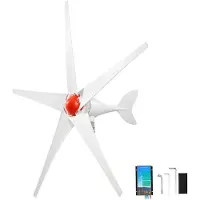 StarTech.com Aerogenerador de 12V y 800W - Turbina eólica horizontal - 5 aspas - Regulador MPPT y PWM - Corriente alterna trifásica - Protección contra sobrecarga IP67 - Regulador híbrido de carga eólica y solar