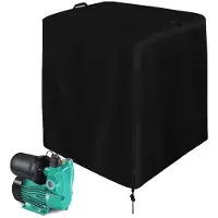 Merkloos Omgoods - Lona de protección impermeable - Lámina de protección - Resistente a los rayos UV - Bomba para piscina - Sistema de filtración de arena - 64 x 61 x 71 cm