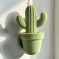 Decords Decoración de pared con forma de cactus, impresa en 3D – Tamaño: 21 cm