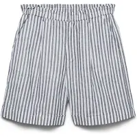 Vero Moda Pantalón plisado 'VMSELMA' navy / blanco