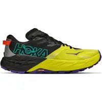 Hoka One One - Zapatillas de trail - Speedgoat 7 M Black/Citrus - Talla 40 2/3 - Amarillo