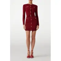 Guess Marciano GUESS Janet Ribbed Skirt S Dark Jam Red Talla: XXS | Mini Faldas Outlet | Mujer | Rojo