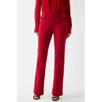Guess Marciano GUESS Gwen Cigarette Pants Samba Red Vibes Talla: 44 | Pantalones Formales Outlet | Mujer | Rojo